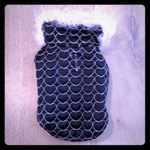 Lulupink heart embroidery dog jacket